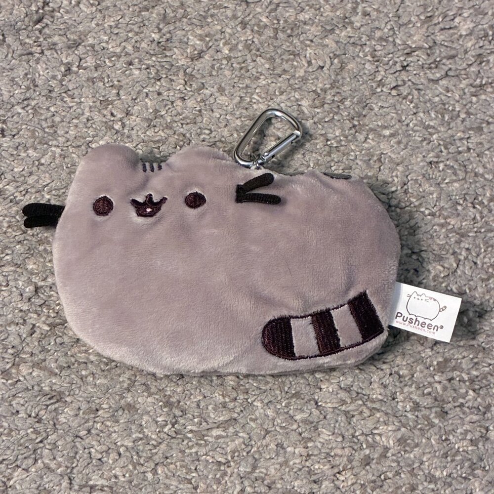 Pusheen Kitty ID Card Case Holder Plush Lanyard - NWOT